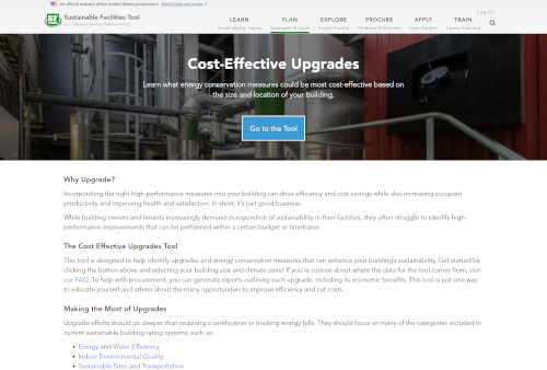 Explore possible sustainable building systems upgrades, including the latest technologies