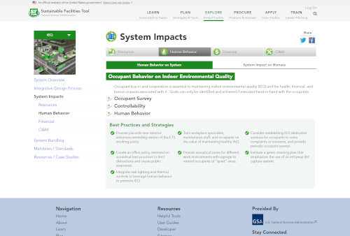 Explore possible sustainable building systems upgrades, including the latest technologies